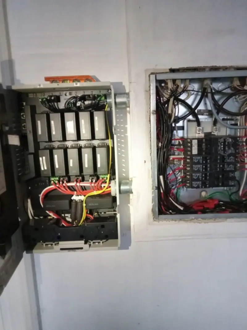 Electrical panel upgrade completed for Security Camera Wiring in Prospect